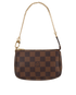 Mini Pochette Accessories, &pound;450, Handbags, Brown, Canvas, Front view